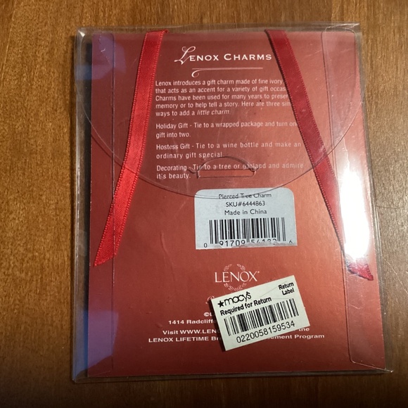 Lenox Charms Pierced Tree Charm New with tag - Picture 4 of 10